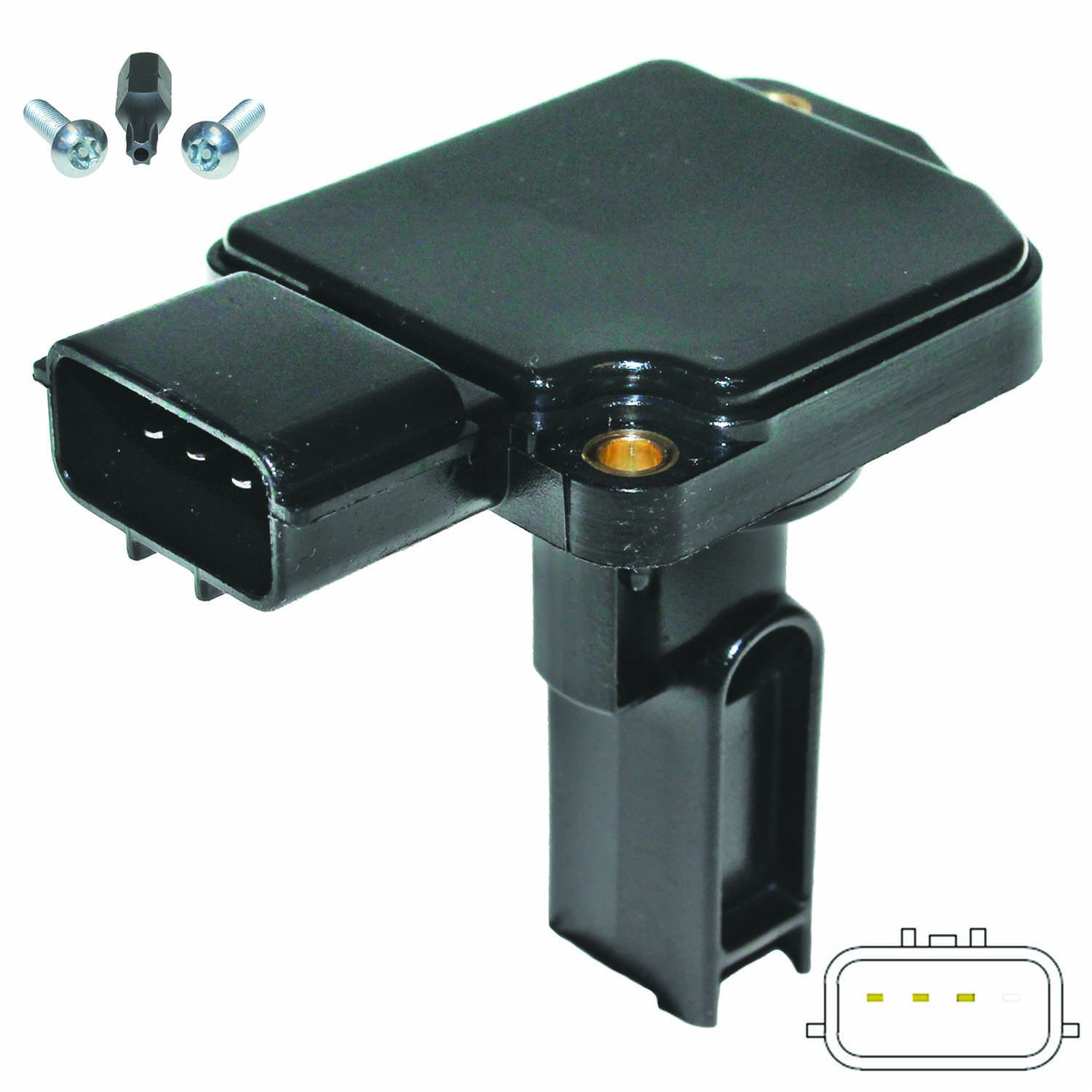 245-2135 Mass Air Flow Sensor, 6 Cyl., 3.3L Engine, Sensor Only