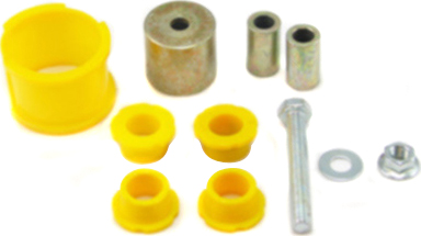 KSR206 Steering Rack Bushing - Yellow, Synthetic Elastomer, Direct Fit, Kit