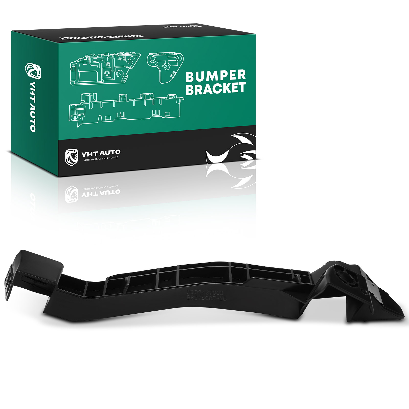 YHTBBT10320 Front Driver Plastic Bumper Cover Bracket