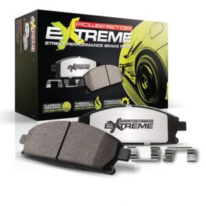 Z26-1001 Front OR Rear Z26 Muscle Carbon-Fiber Ceramic Brake Pads with Stainless-Steel Hardware Kit